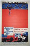 (POSTERS--VIETNAM WAR.) Group of 5 posters and fliers for protests in San Francisco.